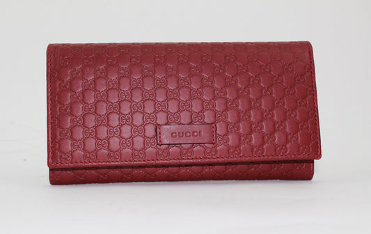 GUCCI MICROGUCCISSIMA CONTINENTAL FLAP WALLET