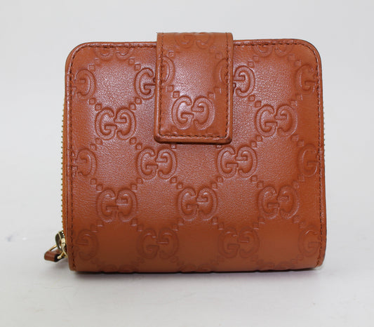 GUCCI LEATHER SIGNATURE WALLET