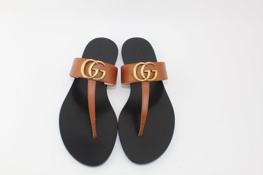 Gucci Thong Sandal Cognac