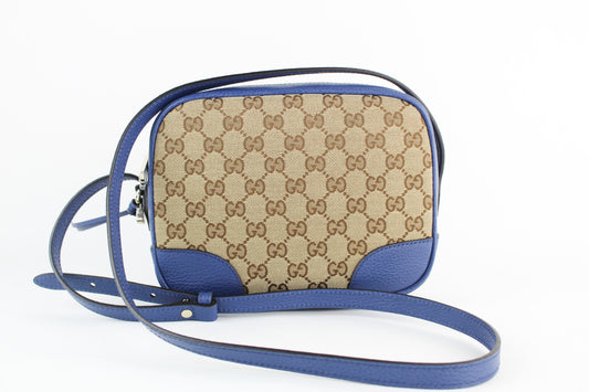 Gucci GG Canvas Bree Bag in Blue