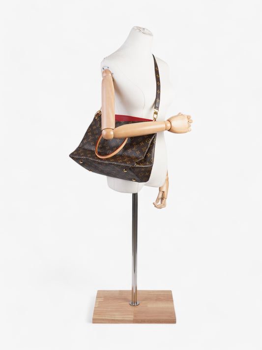 Louis Vuitton Pallas Monogram / Red Coated Canvas MM