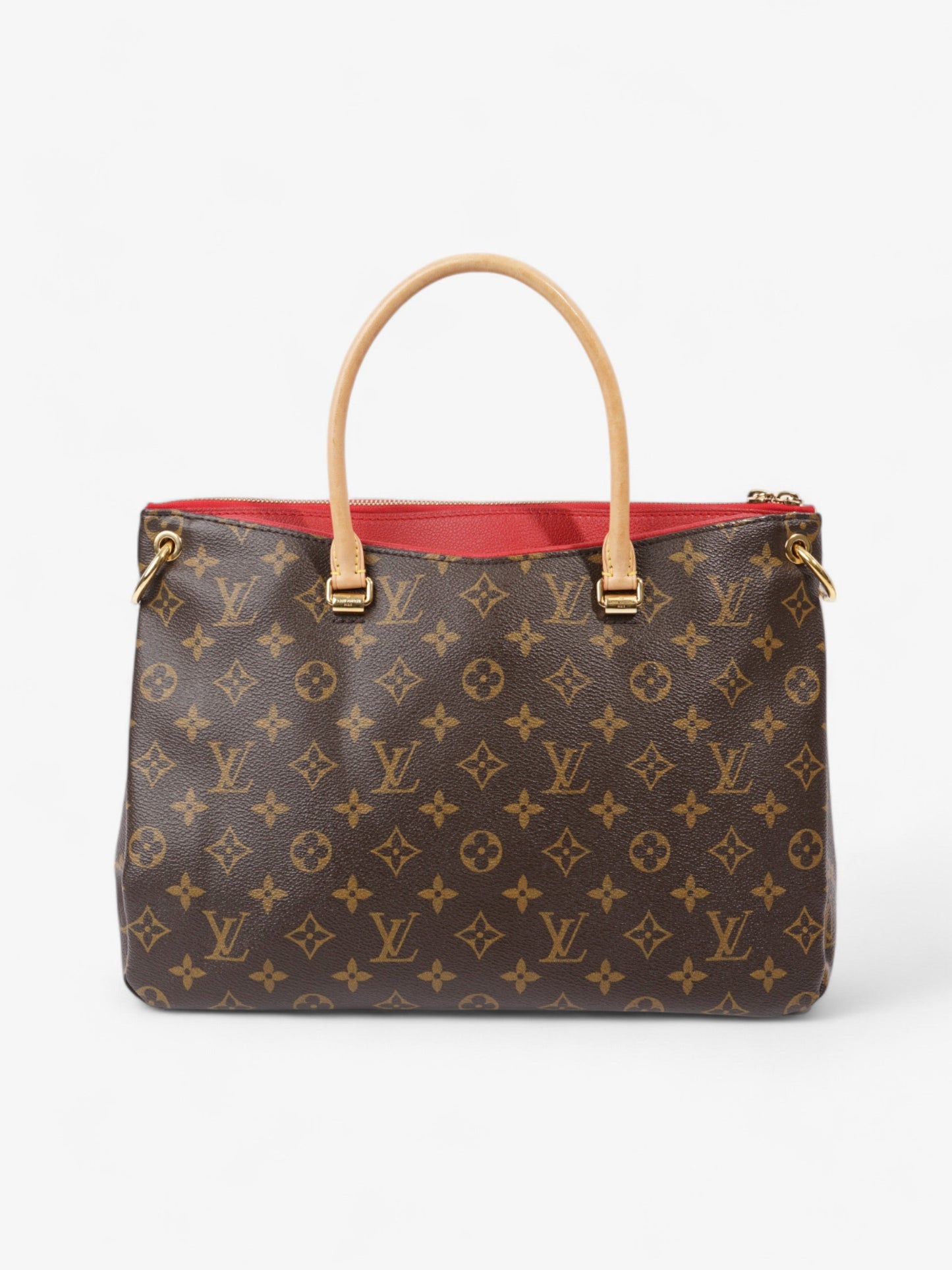 Louis Vuitton Pallas Monogram / Red Coated Canvas MM