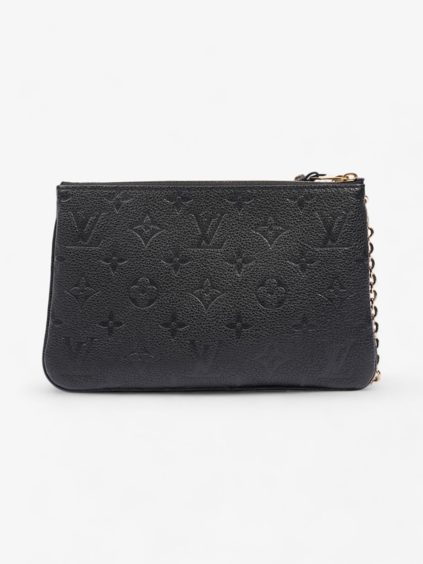 Louis Vuitton Double Zip Pochette Monogram Empreinte Empreinte Leather