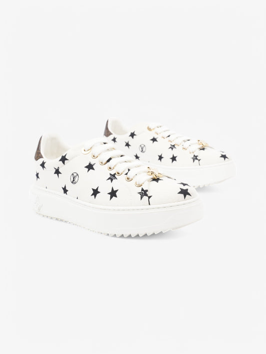 Louis Vuitton Time Out Star Sneakers White / Black / Monogram Canvas EU 38 UK 5