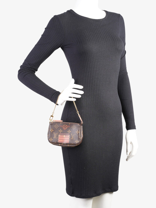 Louis Vuitton Mini Pochette Accessoires Limited Edition Monogram Coated Canvas