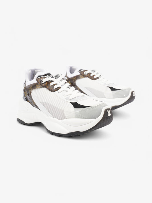Louis Vuitton Run 55 Sneakers White / Black / Monogram Mesh EU 38 UK 5