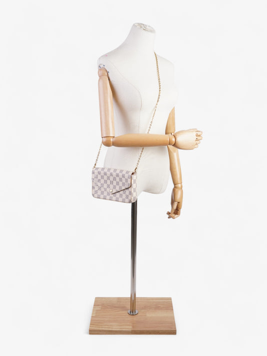 Louis Vuitton Pochette Felicie Damier Azur Coated Canvas