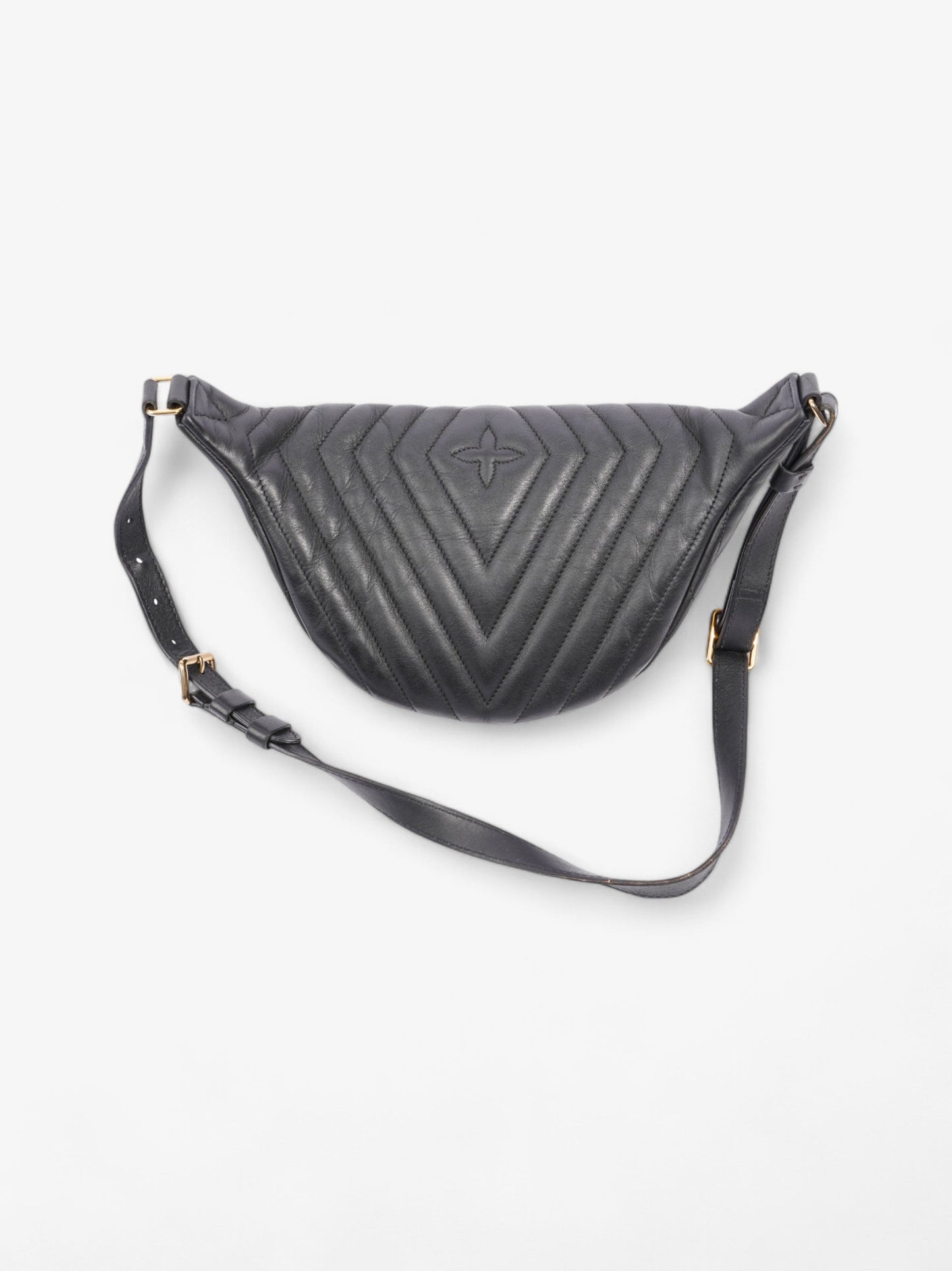 Louis Vuitton New Wave Bum Bag Black Calfskin Leather