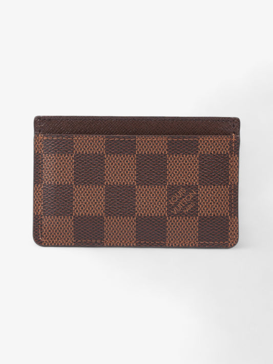Louis Vuitton Card Holder Damier Ebene Coated Canvas