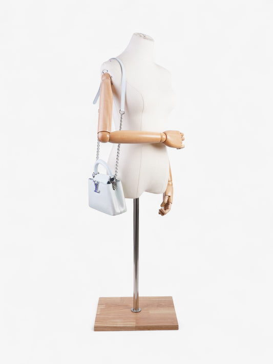 Louis Vuitton Capucines Baby Blue Taurillon Leather Mini