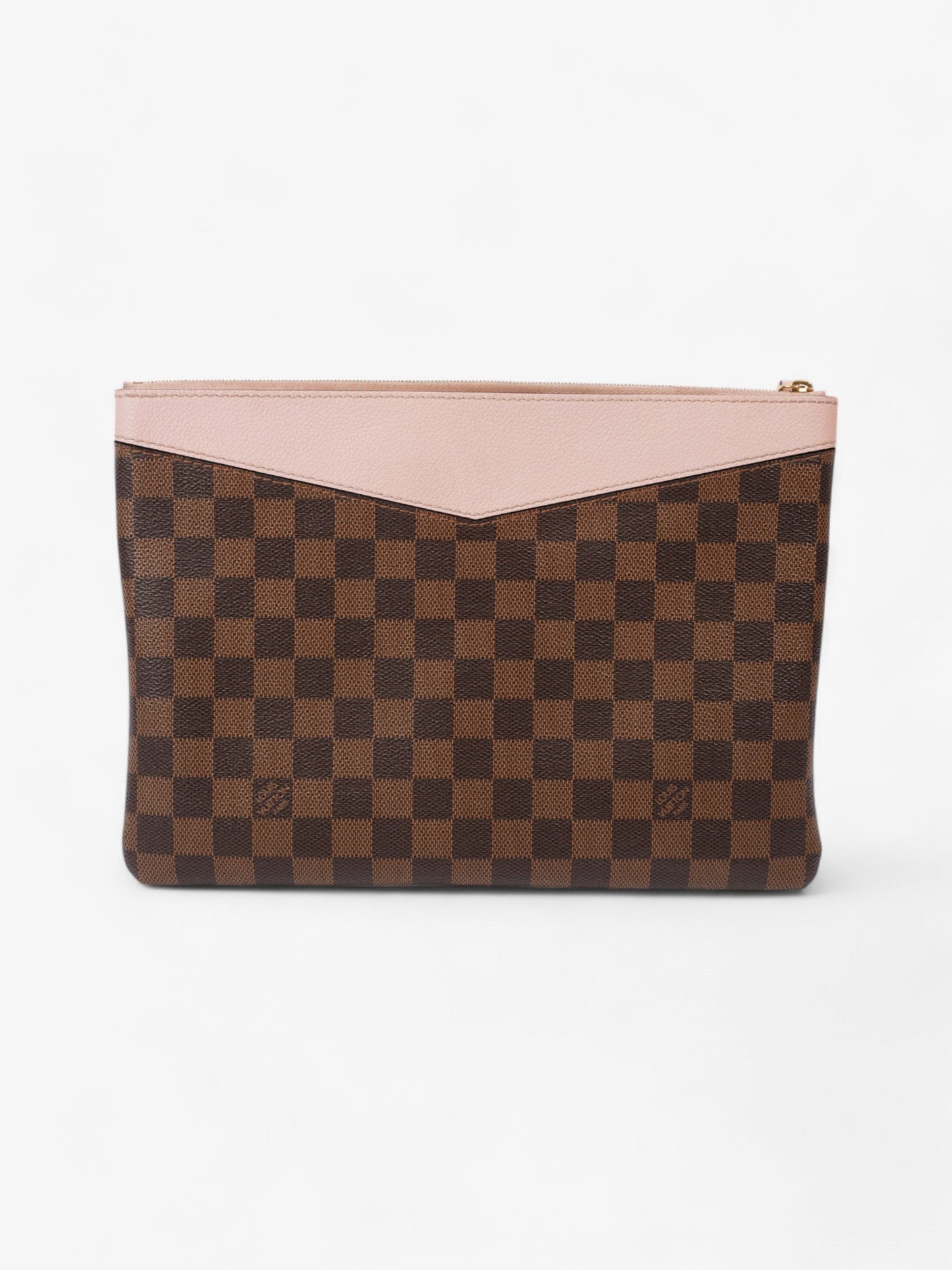 Louis Vuitton Daily Pouch Damier Ebene / Rose Ballerine Canvas