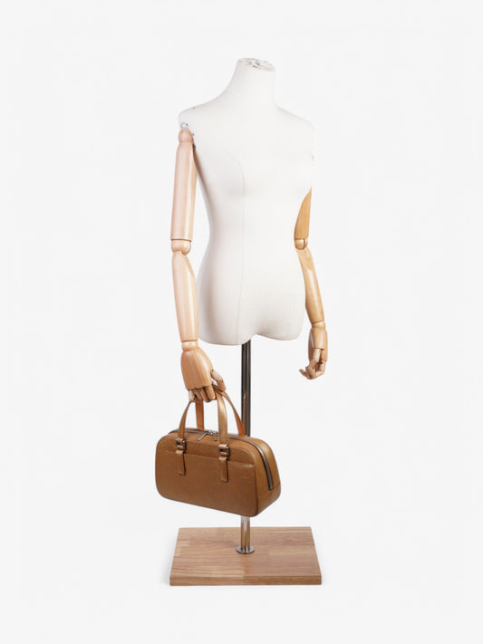 Louis Vuitton Monogram Mat Shelton Beige Embossed Leather