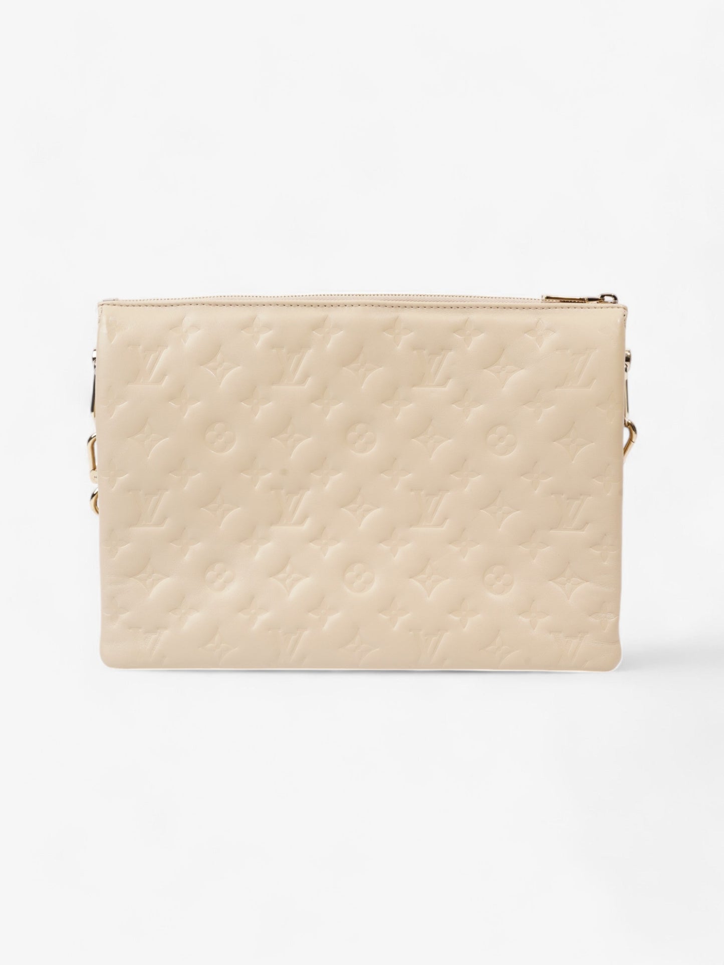 Louis Vuitton Coussin Light Beige Lambskin Leather MM