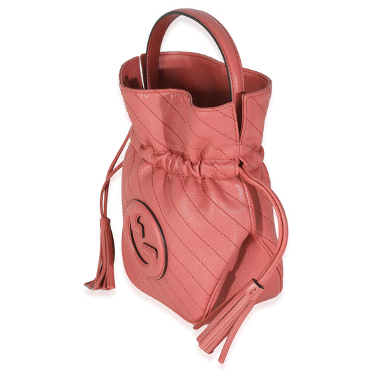 Gucci Pink Calfskin Blondie Bucket Bag