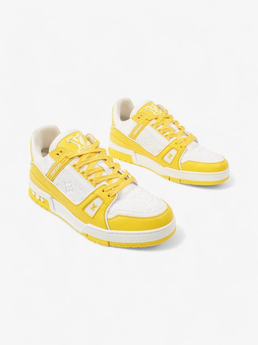 Louis Vuitton LV Trainers White / Yellow Leather EU 41 UK 7