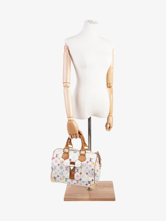 Louis Vuitton Murakami Speedy Monogram Multicolour / White Canvas 30