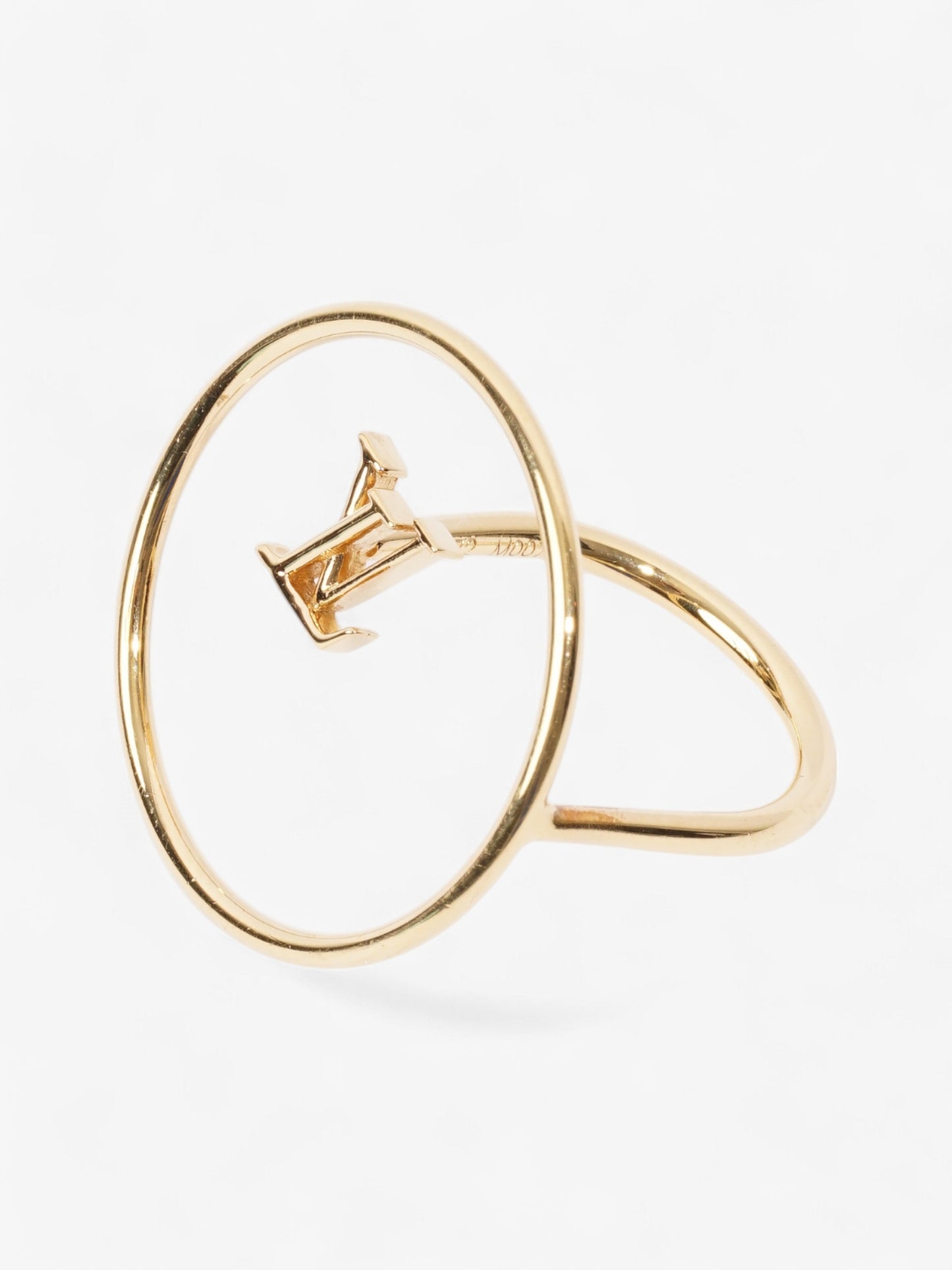 Louis Vuitton LV Eclipse Bague Gold Base Metal Small (Circumference - 51mm)