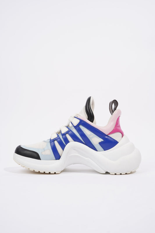 Louis Vuitton Archlight White / Blue / Pink Mesh EU 39 UK 6