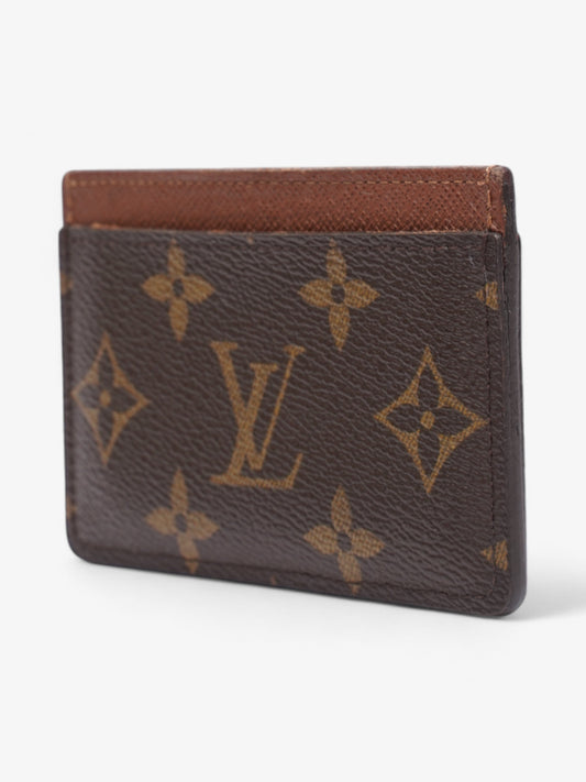 Louis Vuitton Card Case Holder Monogram / Brown Canvas