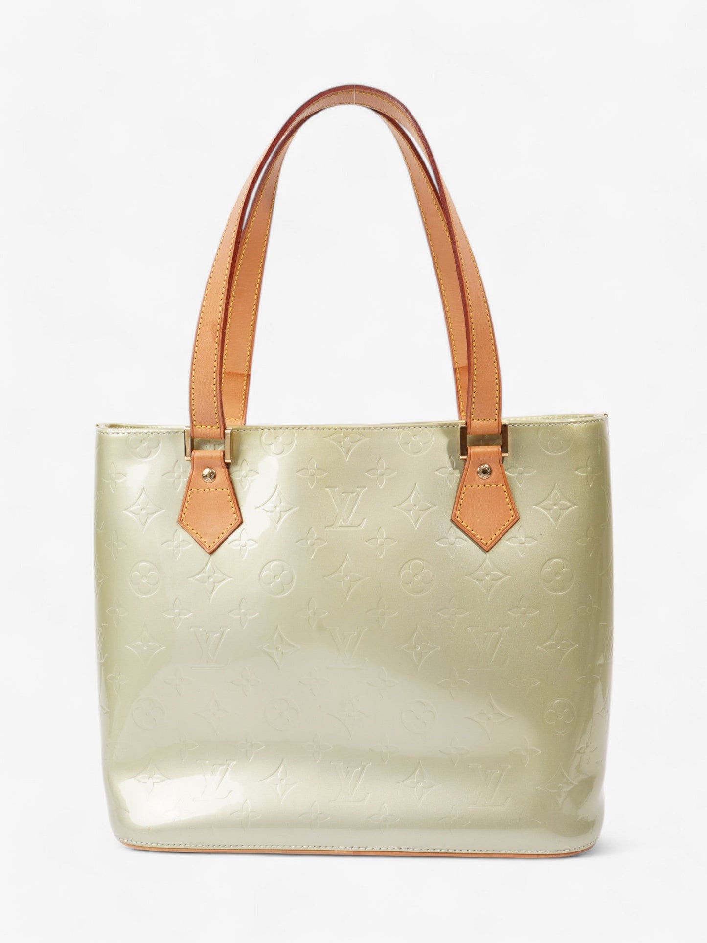 Louis Vuitton Houston Monogram Vernis / Apple Green Vernis Leather