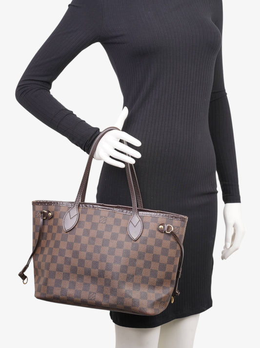 Louis Vuitton Neverfull Damier Ebene Coated Canvas PM