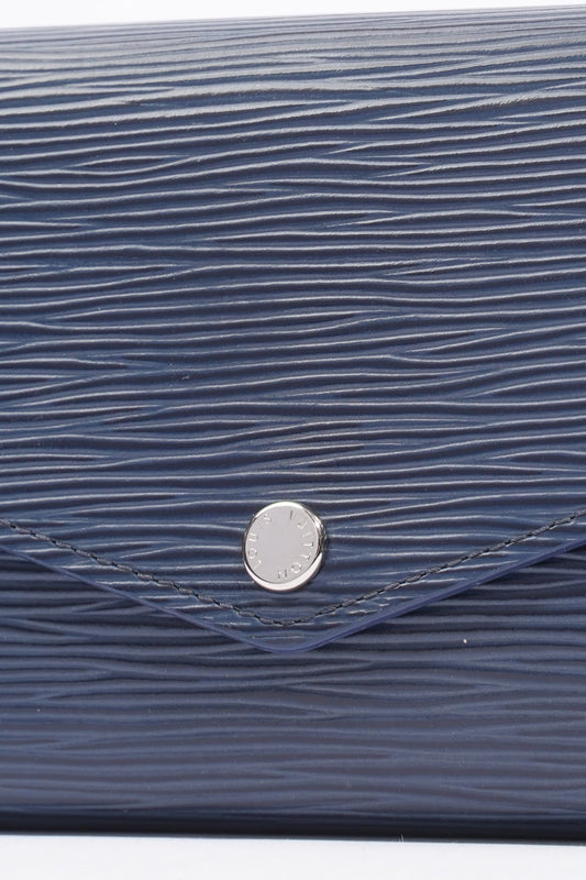 Louis Vuitton Epi Portefeuille Sarah Navy Epi Leather