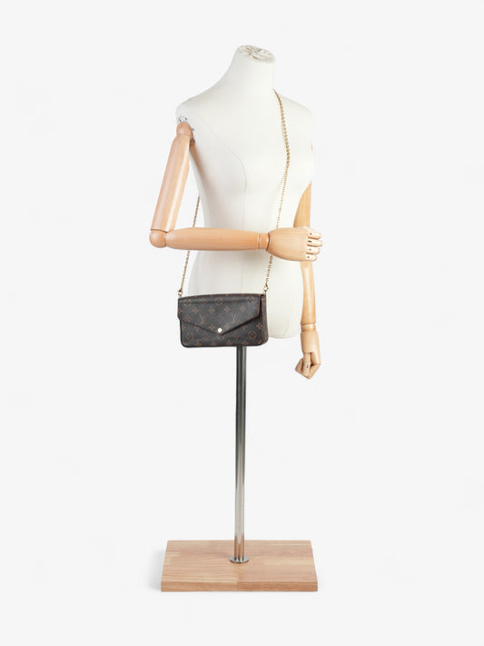 Louis Vuitton Felicie Pochette Monogram Coated Canvas