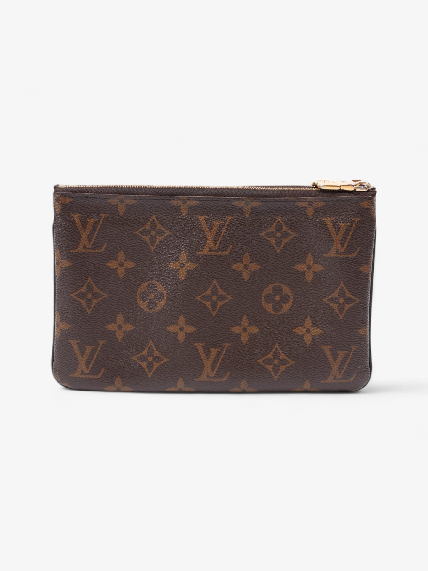 Louis Vuitton Double Zip Pochette Monogram / Reverse Monogram Coated Canvas