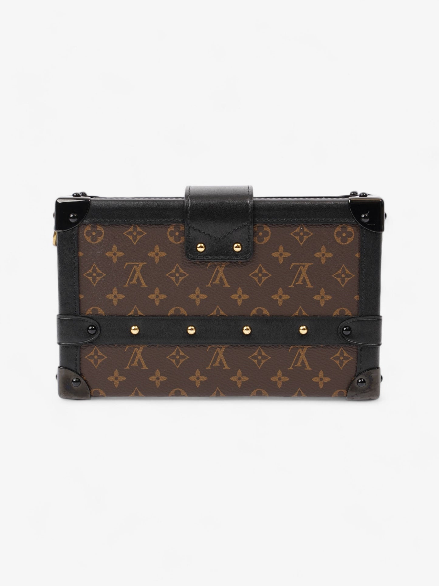 Louis Vuitton Petite Malle Bag Monogram / Black Coated Canvas