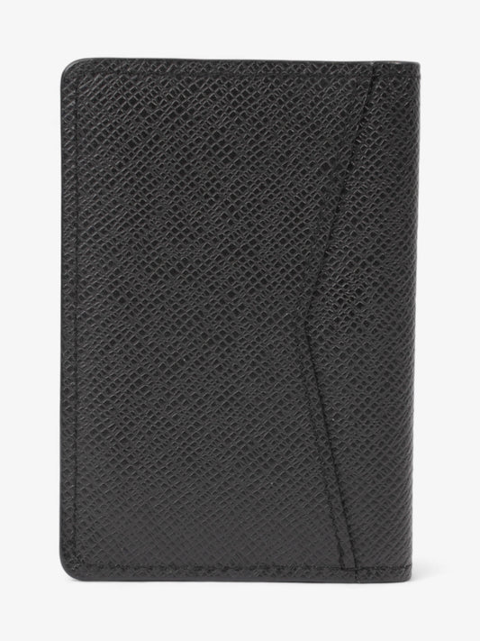 Louis Vuitton Card Case Holder Black Vachetta Leather