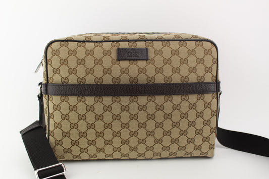 Gucci GG Canvas Crossbody Large Messenger Bag