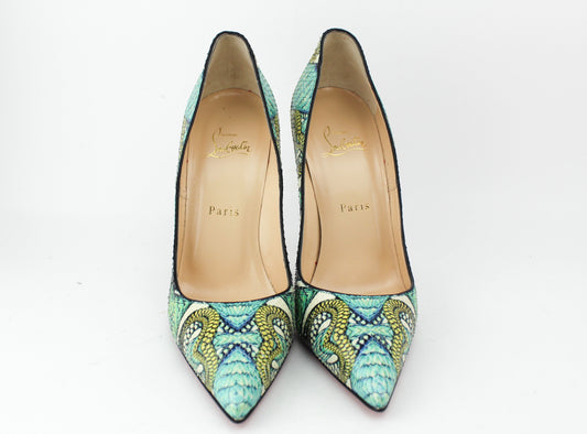 Christian Louboutin So Kate 120 Python Inferno