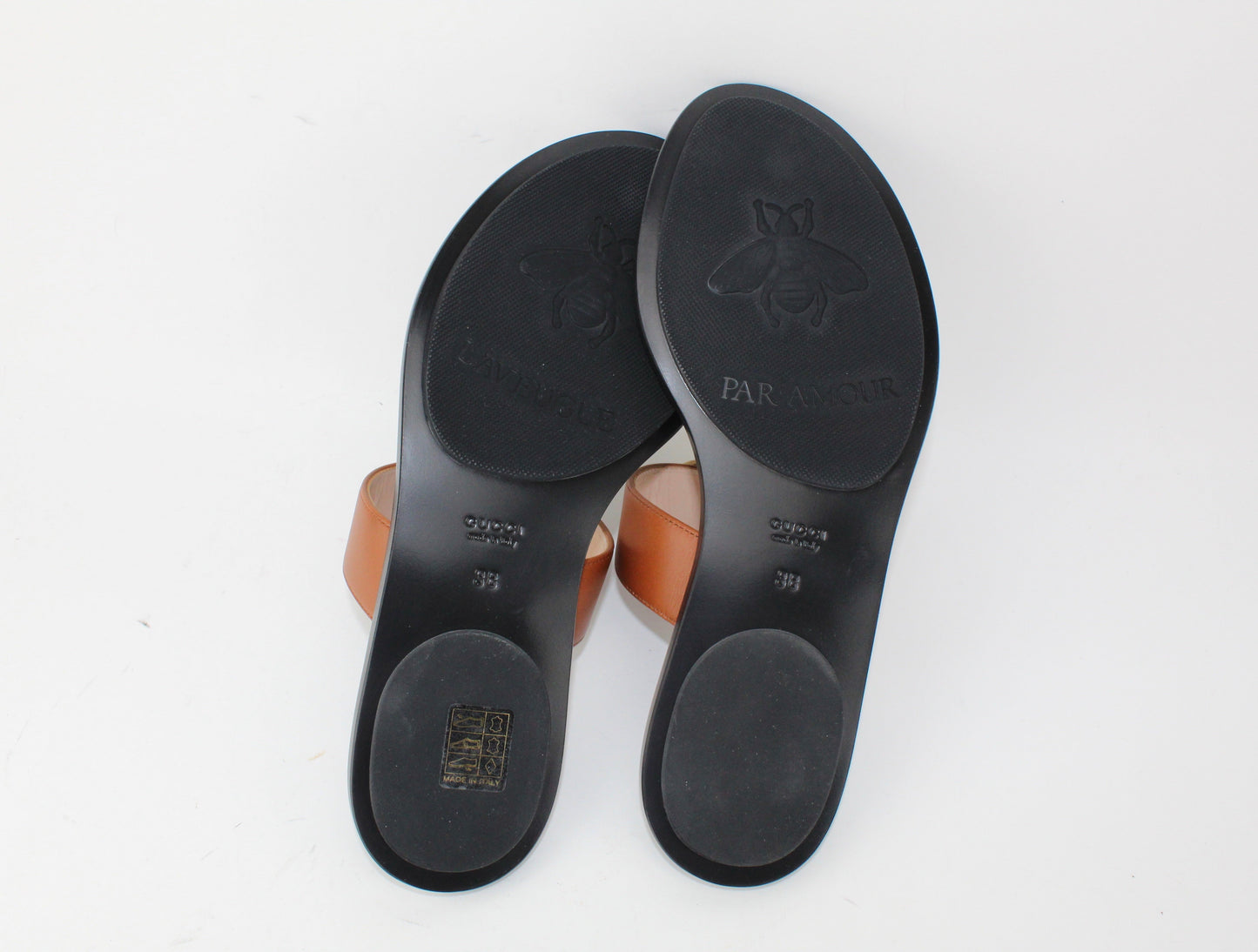 Gucci Thong Sandal Cognac