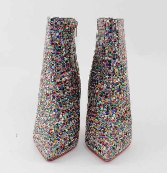 CHRISTIAN LOUBOUTIN SO KATE BOOTY 100 TRESSAGE MULTI