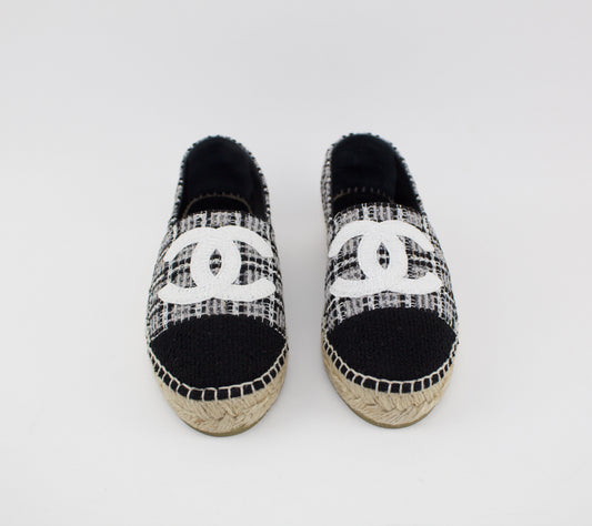 Chanel tweed espadrilles