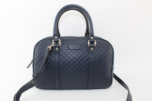 GUCCI GUCCISSIMA MICRO NAVY BAG