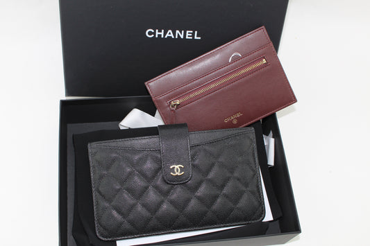 CHANEL CAVIER POUCH WITH CARD HOLDER