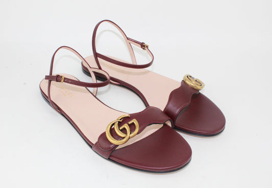 Gucci Marmont Sandal Burgundy