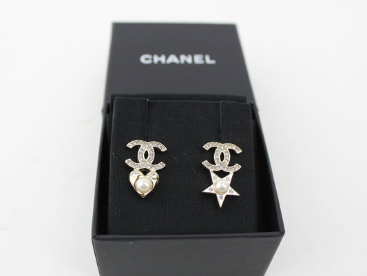 CHANEL CRYSTAL STAR EARRINGS