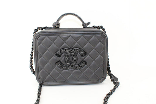 Chanel Black Vanity Case