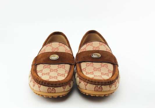 Gucci Monogram Men GG Suede Loafers