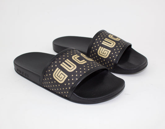 GUCCI SEGA® BLOCK LOGO PRINT SLIDES