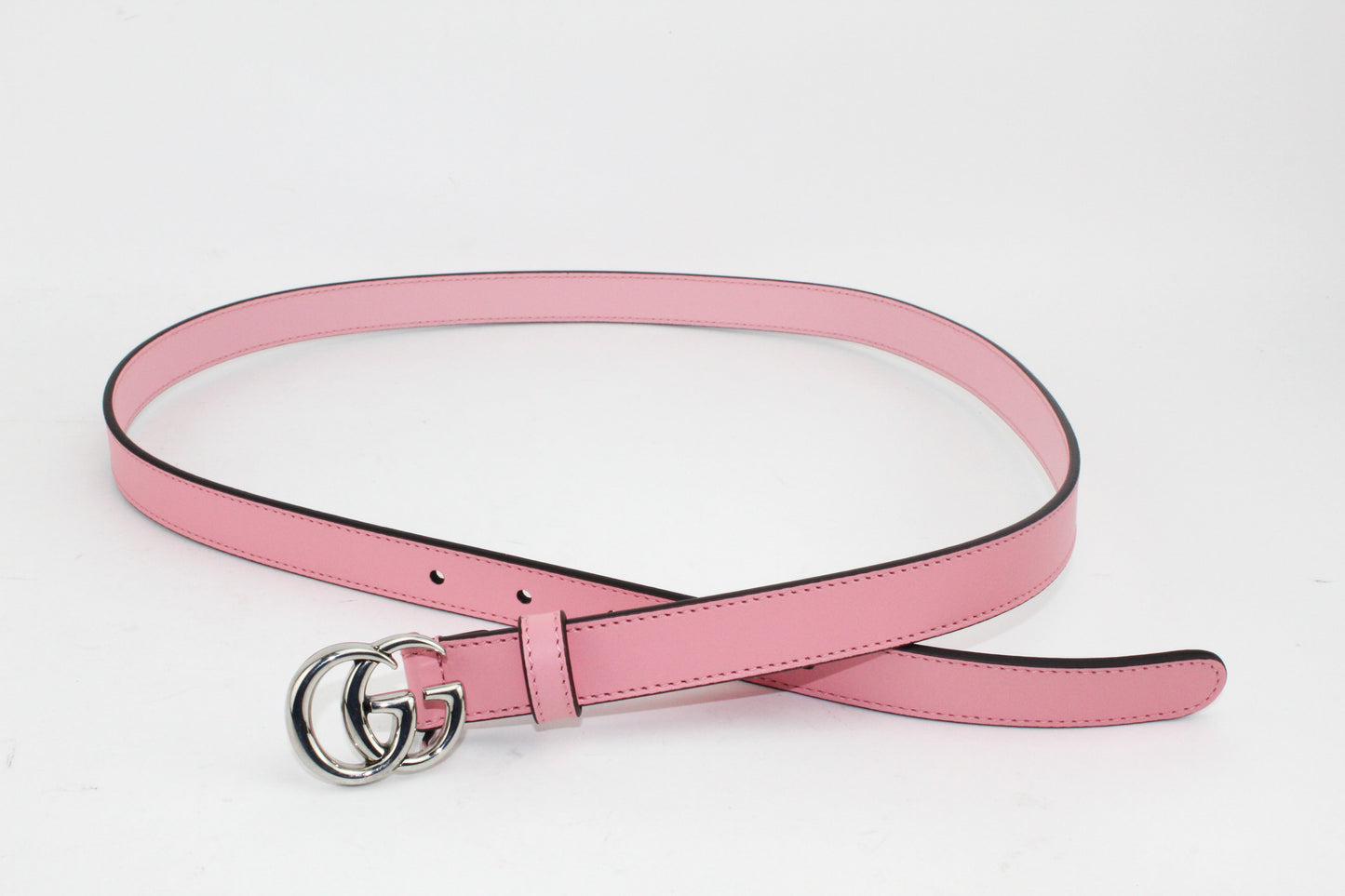 Gucci Leather Belt With Double G
