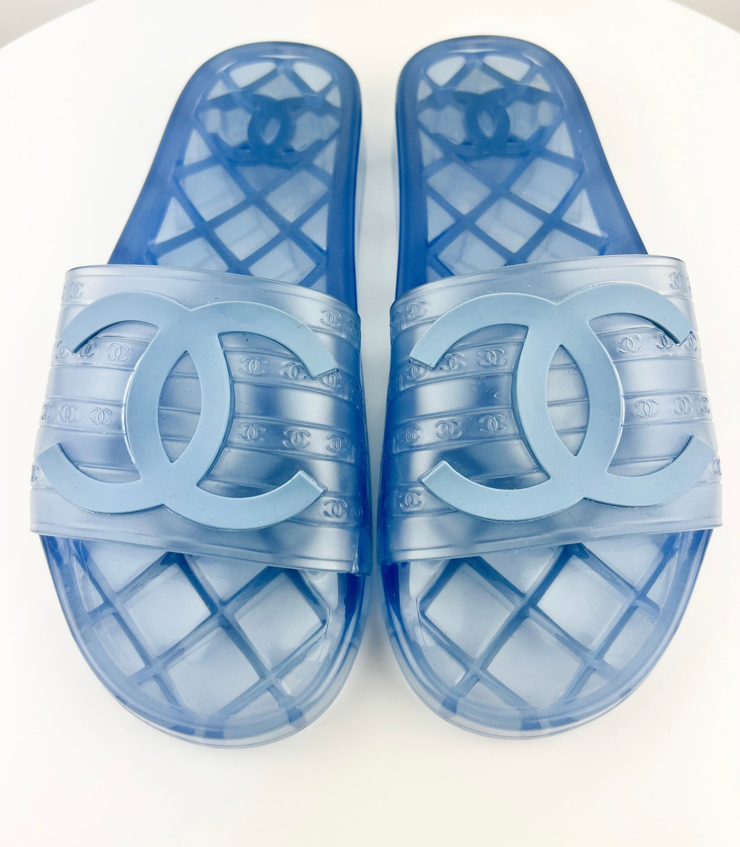 Chanel CC FLats Slide Sandals