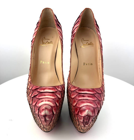 Christian Louboutin Snake skin Daffodiles