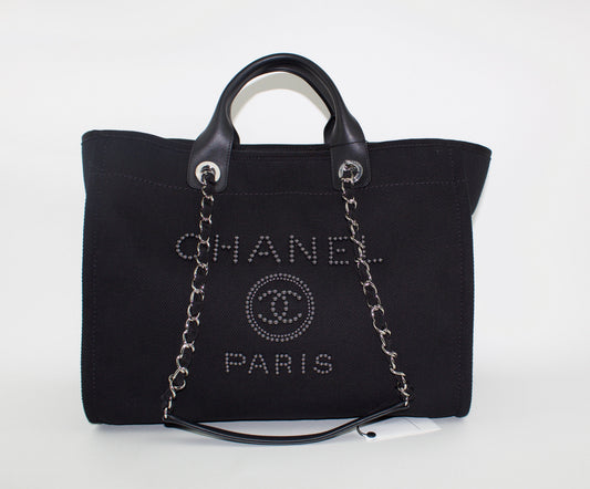 Chanel Canvas Large Deauville Tote