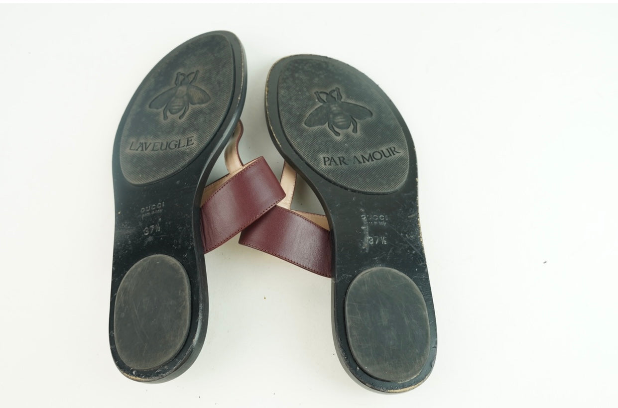 Gucci Leather Thong Sandal