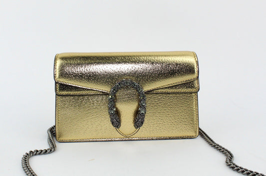 Gucci Dionysus Super mini bag gold