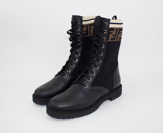 FENDI ROCKOKO COMBAT BOOTS