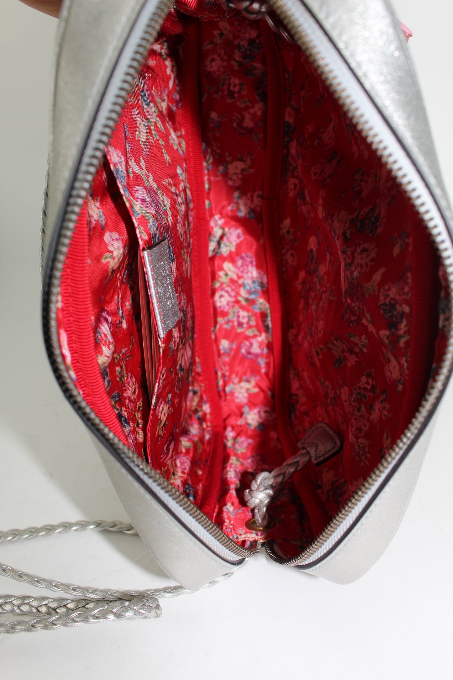 GUCCI METALLIC QUILTED LEATHER SHOULDER BAG